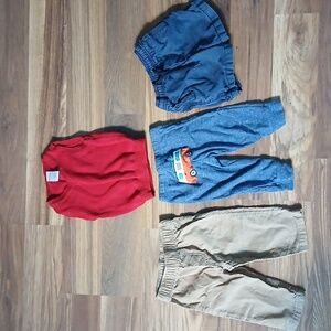 Baby bundle, 6 Piece Set of Pants, Shorts, Vest